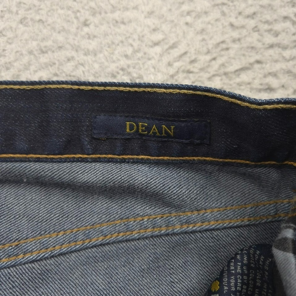 Lucky Brand Dean Jeans Mens 36x27 Dark Wash Straight Stretch Denim 34x32 - Picture 4 of 15